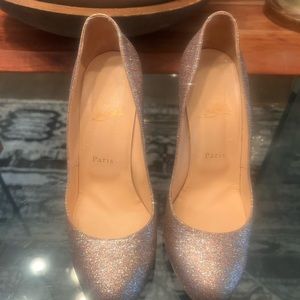 Real Christian Louboutin Ron Ron glitter